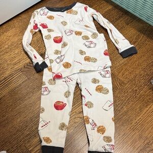 Cozy Kids Pajamas with Milk and Cookies Print